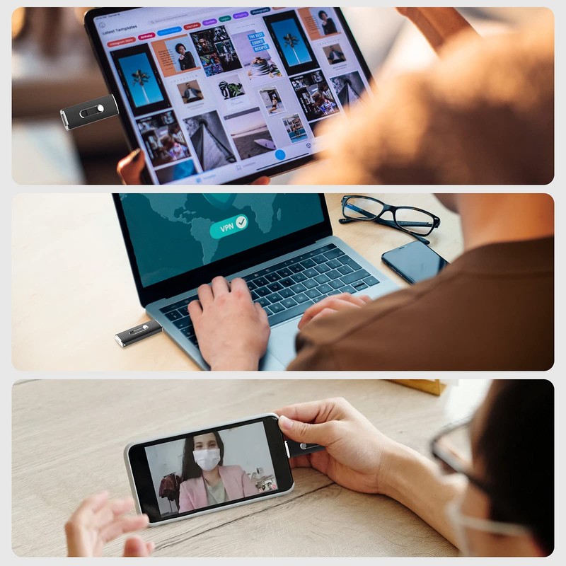 USB Memory 64GB USB 3.1 2 in 1 Type-C Flash