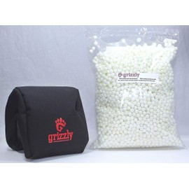 Grizzly Camera Bean Bag Medium-Black and Medium Poly Bead Fill, Photography Bean Bag, Video Bean Bag, Camera Support, Camera Sandbag, Birding, Tripod, African Safari, Photography Tours.