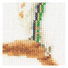 Thea Gouverneur Gymnastics On Aida Cross Stitch Kit-6.25 x 6.75-inch 18 Count