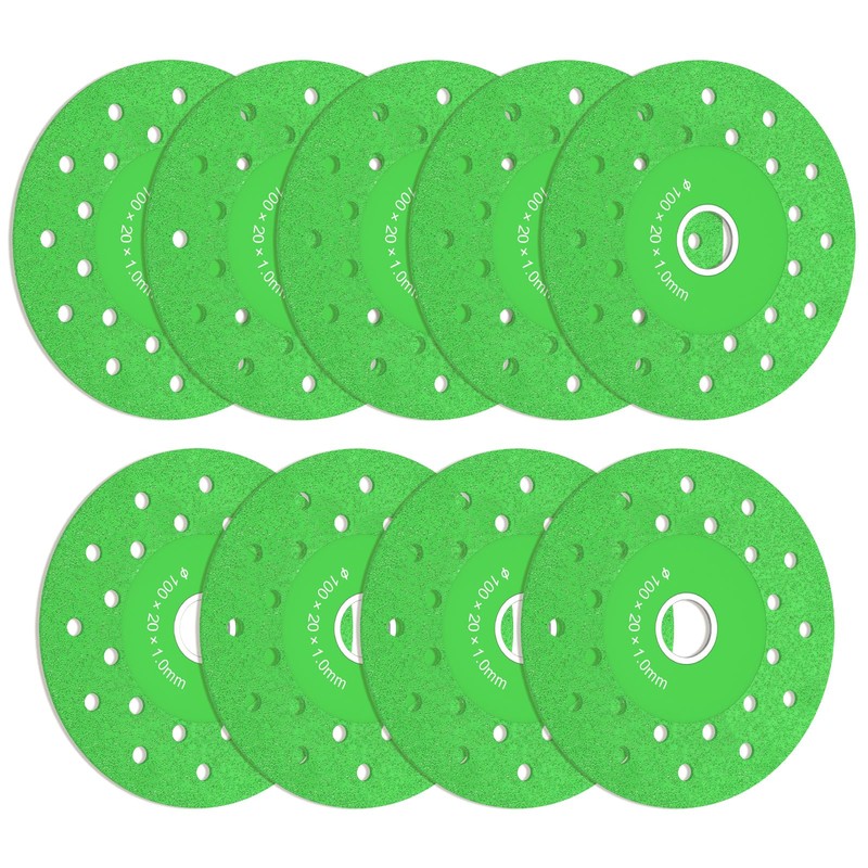 9Pcs Diamond Porous Widened Cutting Disc Wear Resistant Rock Slab