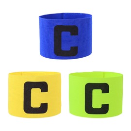 MAXQUU 3 Piece Sports Captain's Wristbands, Adjustable Sports Wristbands, Unisex Captain's Bracelets, Flexible Sports Wristbands, Suitable for Rugby, Football, Hockey