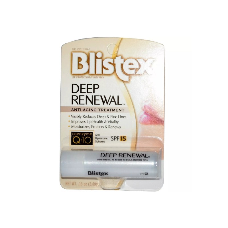 3 Pack Blistex Deep Renewal Lip Protectant Spf 15 0.15