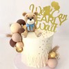 29 decoraciones de pastel de oso con texto en inglés