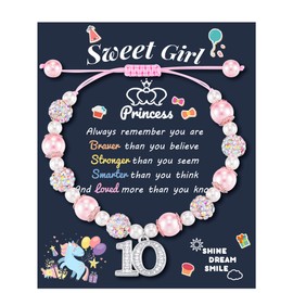 LAVEIR Gifts for 10 Year Old Girl, Niece Daughter Granddaughter 10 Year Old Girl Birthday Gifts Bracelet Idea Stuff from Aunt Mom Grandma