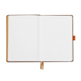 Rhodia 118573C Goalbook Notebook (DIN A5, 14.8 x 21 cm, Dot, Practical and Trendy, with Hard Cover, 90 g White Paper, 120 Sheets), Pack of 1, Grey