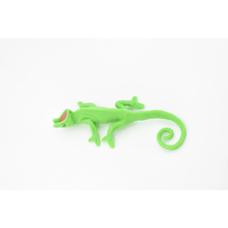 Safari Chameleon, Rubber Toy Lizard, Realistic Figure, Model, Replica, Kids