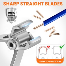 Straight Nail Clippers for Thick Nails, Heavy Duty Large Toenail Clippers for Seniors with 17mm Wide Jaw Opening, Ultra Sharp Stainless Steel Toe Nail Clippers Cutter for Men with File