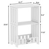 HAYOFAMY 3-Tier End Table Night Stand Set of 2, White