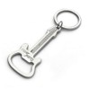 Générique Electric Guitar Style Steel Bottle Opener Keyring, Moyen, Stainless