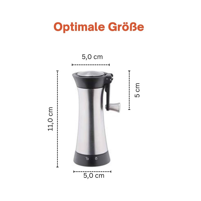 TOPANBIETER 999 Nutmeg Mill Spice Mill Nutmeg Grinder Stainless Steel