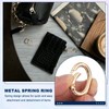 MECCANIXITY Oval Egg Shaped Spring Snap Keychain Clip, 33mm Metal