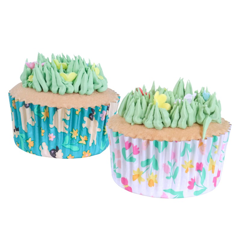 PME Easter Foil-Lined Cupcake Cases - Spring Meadow, Set of