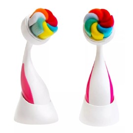 Sr Oferton Cepillo Facial Exfoliante Colorido Colores Con Base Manual