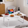 Grebest Folding Bed Table, Bear Shape Laptop Bed Tray Table,