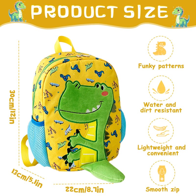 Auirshiky Dino Children's Backpack for Nursery, Children's Backpack for Children