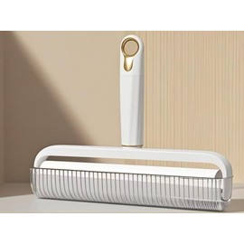 9.5inch - Washable Lint Roller Reusable Remover - Strong Adhesion, Dust - Proof Cover, Hanging Hole - Silicone Material for Clothes, Sofa, Carpet - Pet Hair Remover & Dust,White