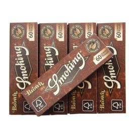 Smoking Smoking, Brown Single Paper 60 Pack of X5 Shag Smoking Hand Wind