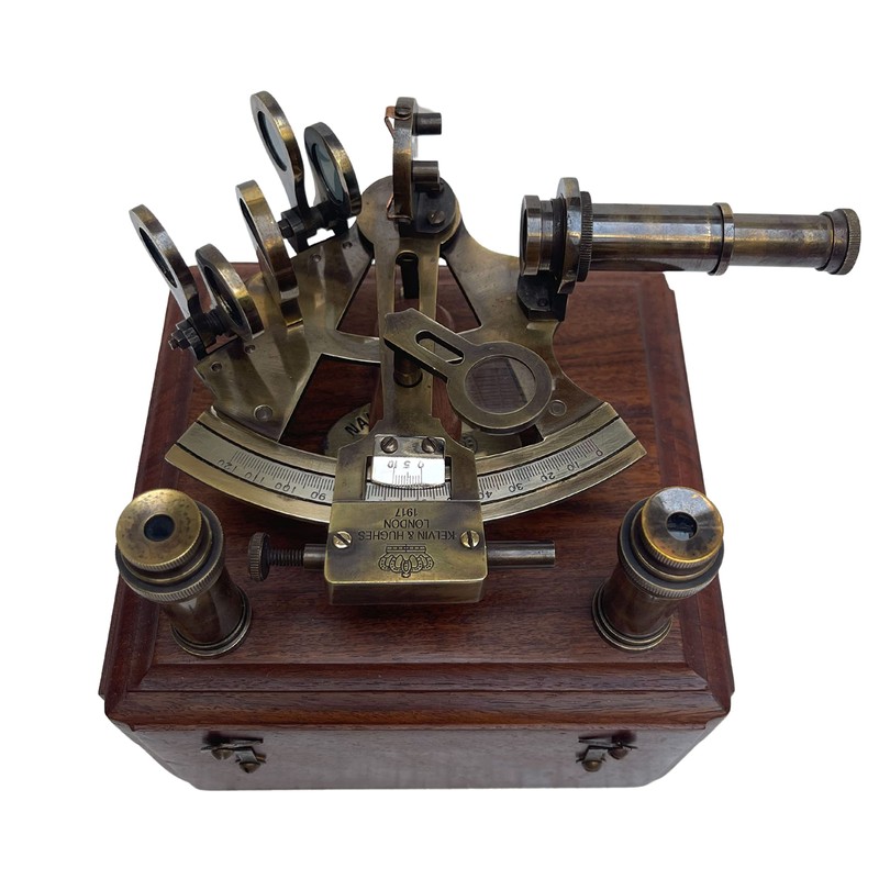 Medieval Replicas 5 inch Marine Sextant Large Brass Navigation Instruments