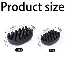 Hair Sponge for Curls, 2-Pack Black Styling Brushes for Afro and Curly Hair, Professional Twist Styler Set, Perfect for Home and Salon Use, Includes Large and Small Sizes