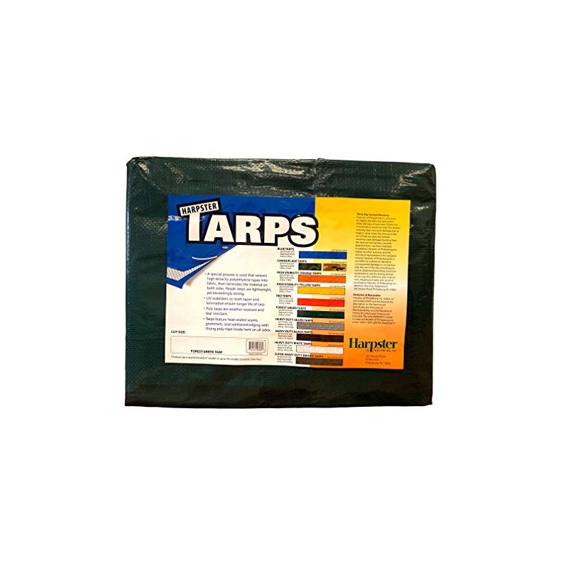 Forest Green Tarp 4.5 OZ., 12'x14'
