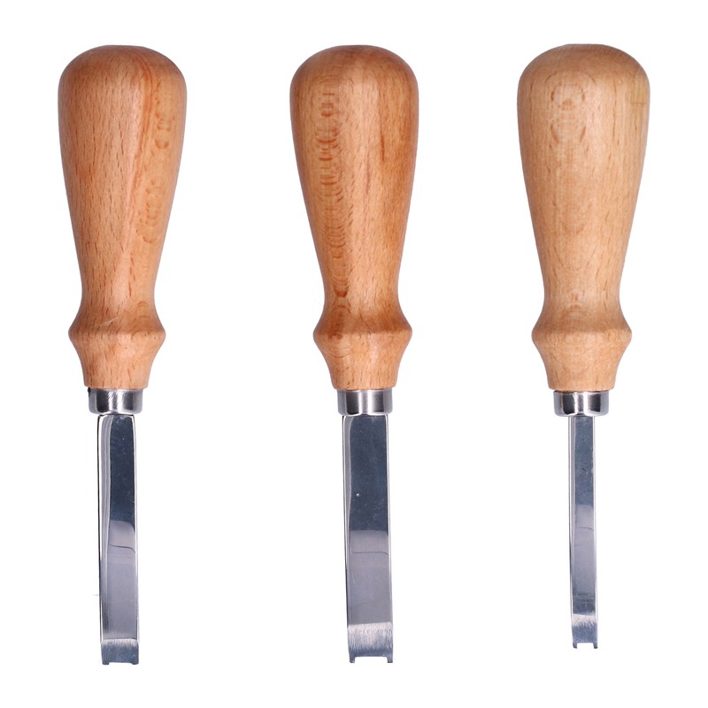 3Pcs Leather Edge Bevelers 4 6 8mm Stainless Steel Durable