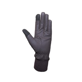 Taj Winter Ladies Synthetic Leather Equestrian Horse Riding Gloves, Brown sz 6 Small