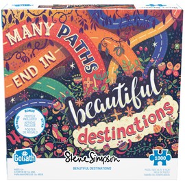Goliath Steve Simpson: Beautiful Destinations 1000-Piece Puzzle with Poster - Completed Size 26.75 x 18.26 Inches - Ages 12 and Up