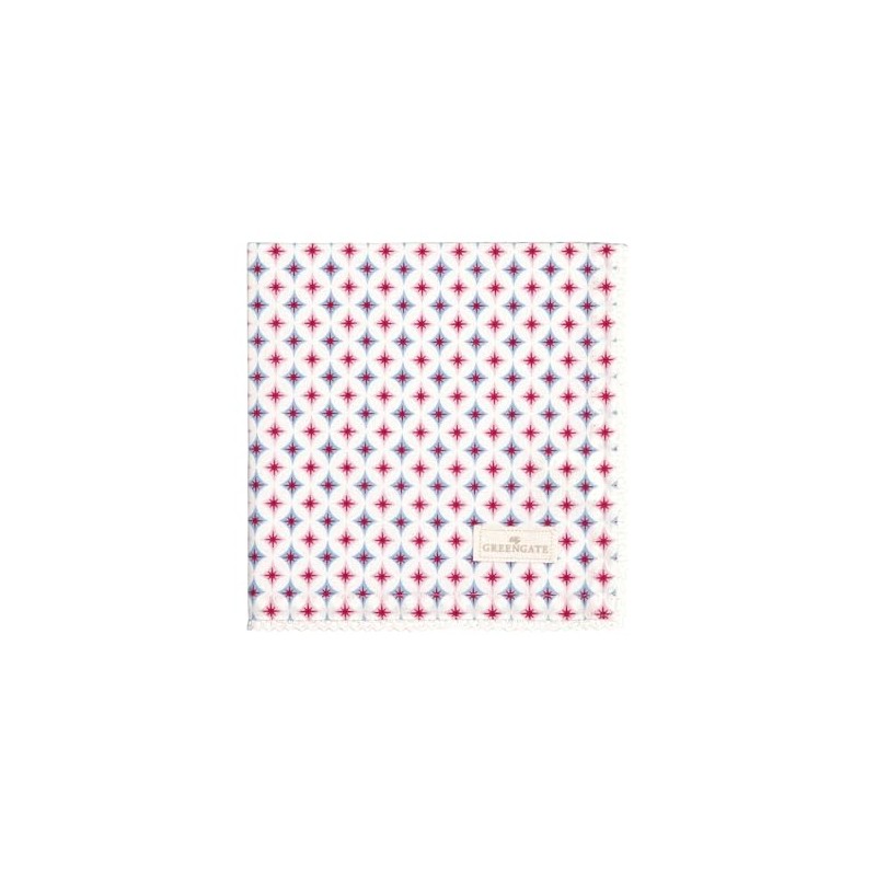 GreenGate Novella Cloth Napkin with Lace White 40 x 40