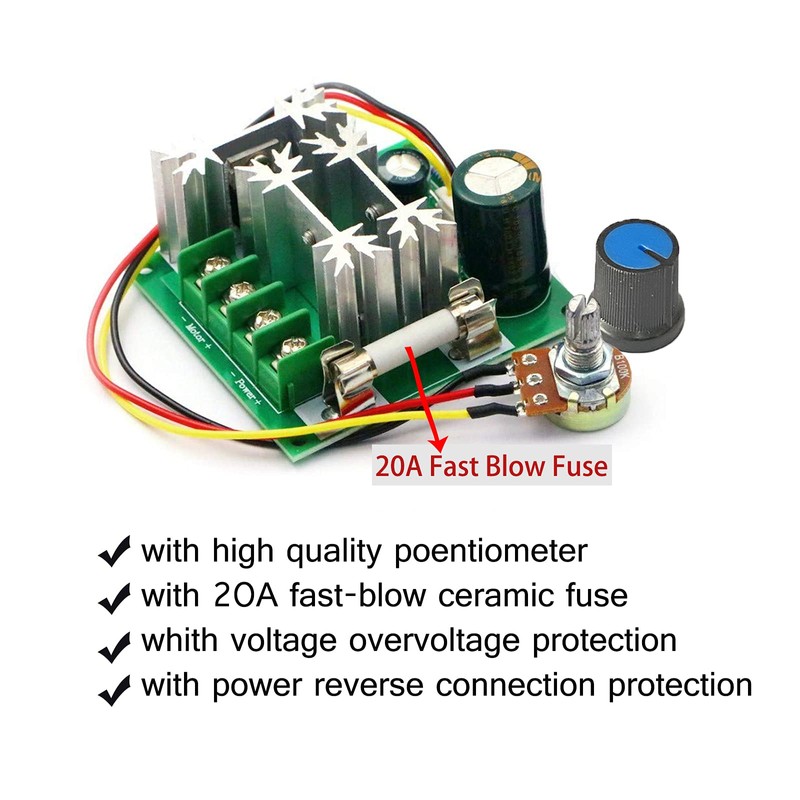 Motor Speed Regulator 6V-90V DC Motor Pump CCMHCN PWM Speed