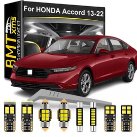 LED Interior Light Kit Replacement for HONDA Accord Sedan Coupe 2013 2014 2015 2016 2017 2018 2019 2020 2021 2022, Super Bright 6000K White