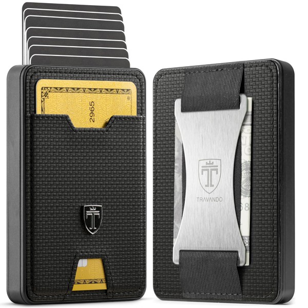 TRAVANDO TRAVANDO Swype Slim Wallet for Men Metal RFID Blocking