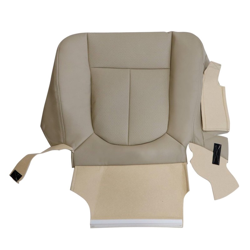 NLQR Driver Side Bottom Replacement Seat Cover Tan Microfiber Leather
