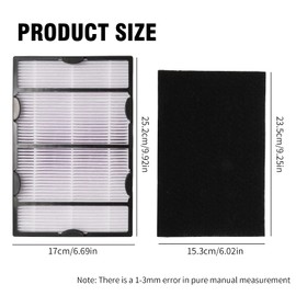 Hopypeyfiy 3 Pack HAPF600 Replacement Filter B and 3PCS pre filterCompatible with Holmes HAP615, HAP625, HAP650 Air Purifiers, Air Purifier Replacement Parts & Accessories