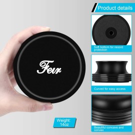 NA Black Vinyl Record Weight Stabilizer Turntable Clamp For Improved Sound Quality