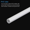 sourcing map PVC Rigid Tube Round Pipe Hardware Tubing 6mm(1/4")