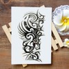 Large Tribal Temporary Tattoos, Big Totem Tattoo Stickers for Men