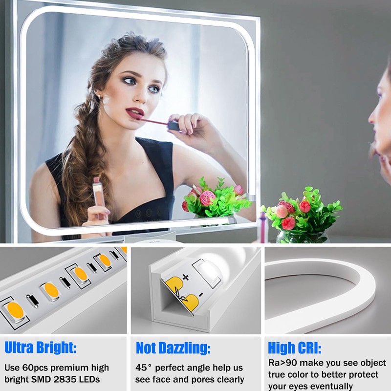 MY BEAUTY LIGHT LED Vanity Lights Strip for Mirror, 6000K