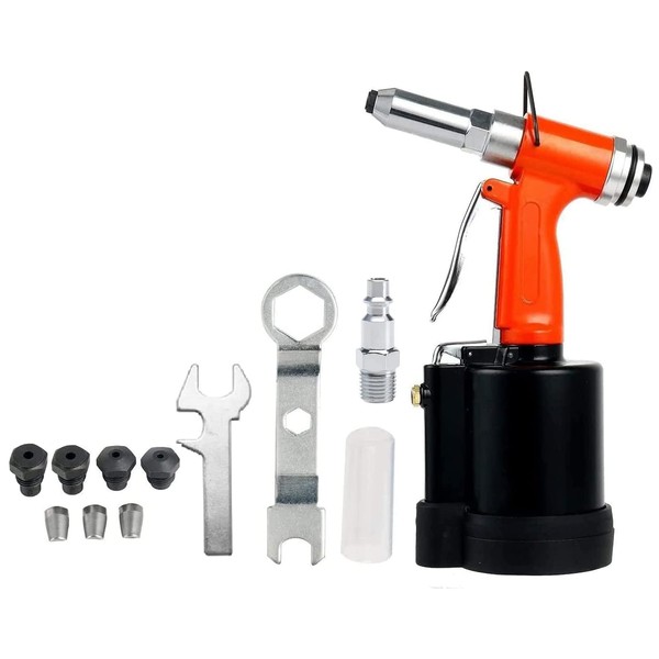 8MILELAKE Pneumatic Pop Rivet Gun Air Riveter Tool Heavy Duty