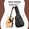 CAHAYA Acoustic Guitar Bag Thick Padding Waterproof Dual Adjustable Shoulder