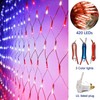 (New) American Flag Lights, Outdoor String Lights 420 LED Waterproof