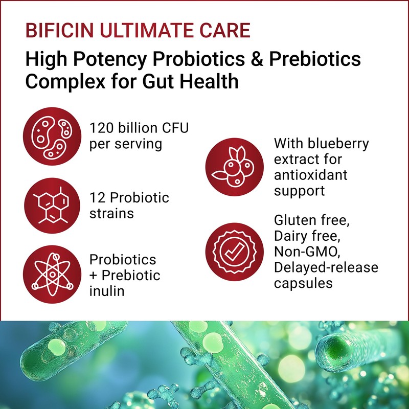 Bificin Ultimate Care – High Potency Probiotics and Prebiotics Complex