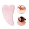 Hztyyier Rose Quartz Gua Sha Stone, Natural Jade Gua Sha