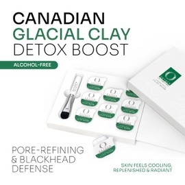 Oxygen Botanicals Canadian Glacial Clay Mask, deeply hydrates the skin, detoxifies and rejuvenates, 175g, moisturizing mask, all skin types, 8 pack