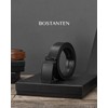 BOSTANTEN Men's Leather Belt with Ratchet Clasp for Men, Elegant
