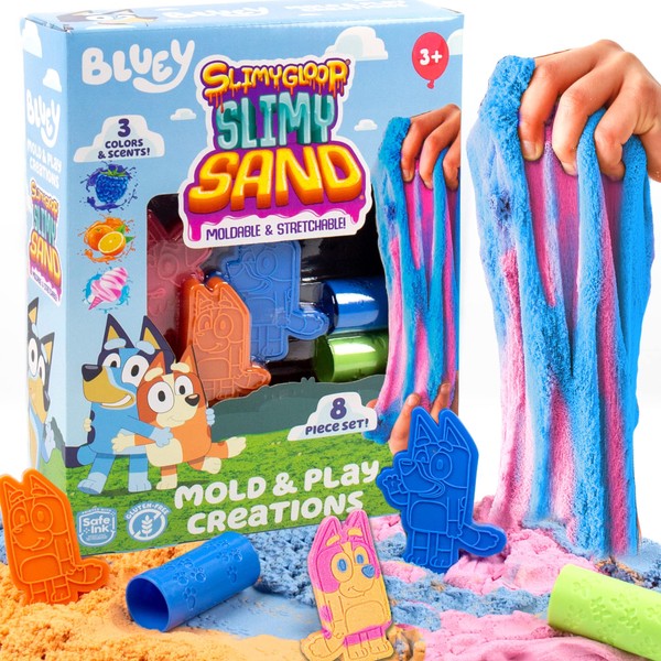 Horizon Group USA Bluey SLIMYGLOOP Slimy Sand Mold & Play