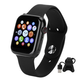 LD5 Portable Bluetooth Smartwatch Heart Rate Monitoring Handfree One Click for Men(Black )