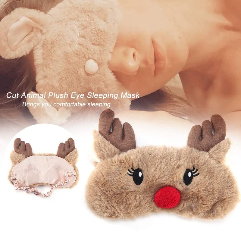 Fdit Sleep Mask 5 Colors Soft Soft Eye Mask Christmas