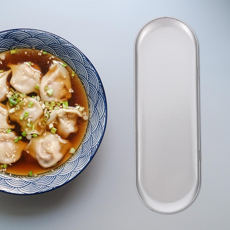 Luxshiny Metal Portable Utensil Travel Storage Box Compact Knife and