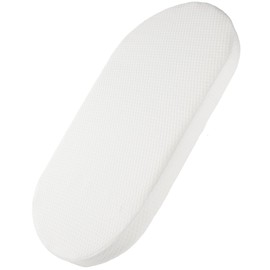 Mecc ecoh Baby Bassinet Mattress, 100% Breathable Cover, Water-Resistant Lining, Oval 32"x16"x2" Fit for Fisher-Price Series/Delta Children Sweet Beginning, Sweet Dream, Curve, Rocking & Moses Basket