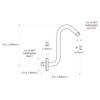 OFFO Shower Head Extension Arm 12 in, Oil Rubbed Bronze